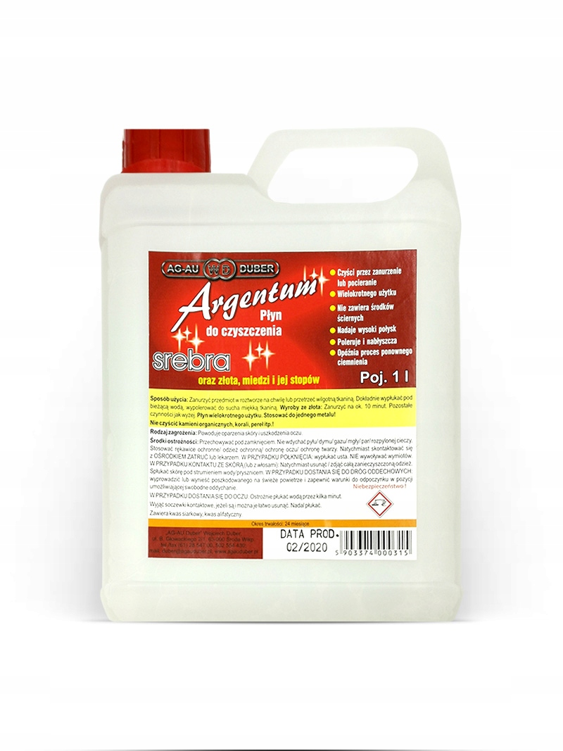 ARGENTUM ZLATÉ ČISTIACE KVAPALINY 1L