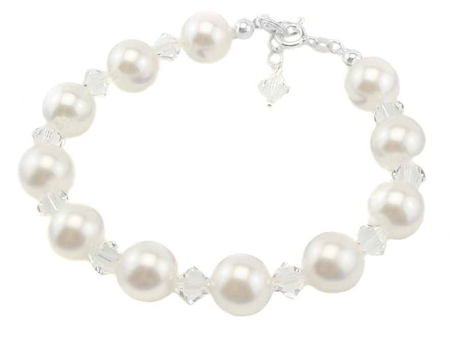 Náramok ARSYLION Swarovski Elements White 925