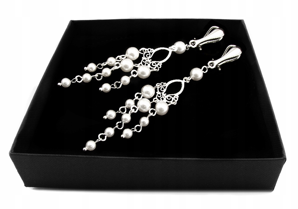 Náušnice ARSYLION s perlami Swarovski White