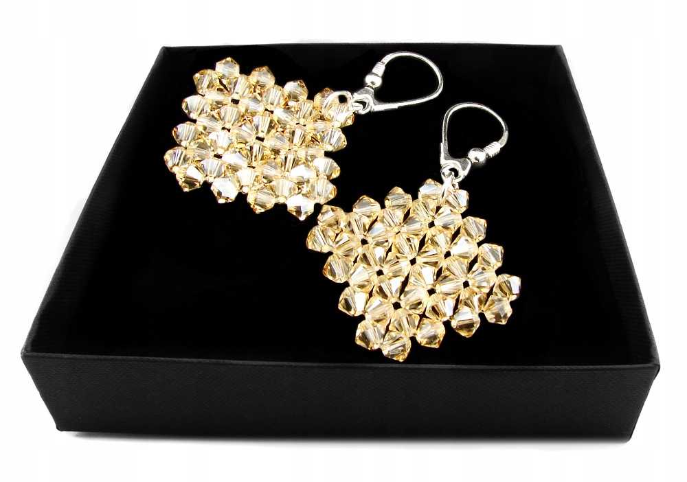 Náušnice ARSYLION s prvkami Zlatý tieň Swarovski
