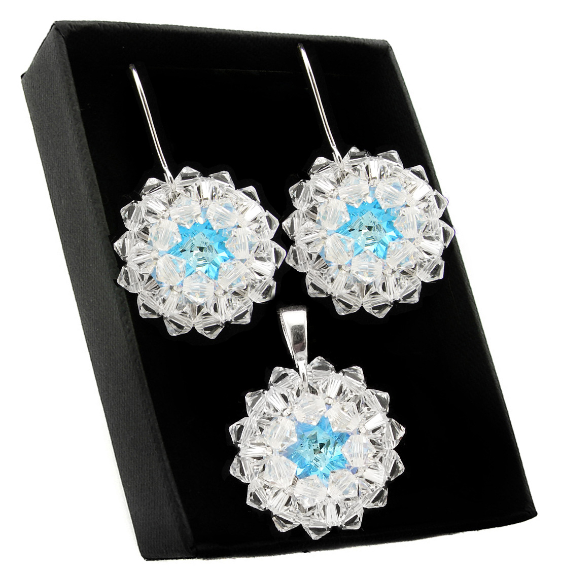 ARSYLION doplnený o Swarovski Elem Crystal Blue AB