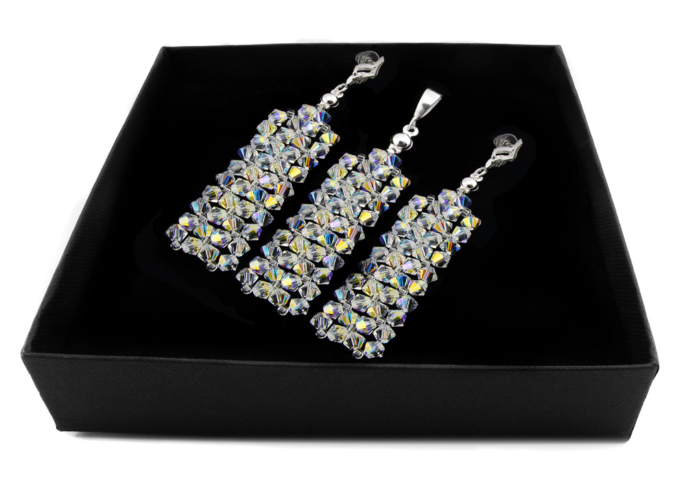 Sada ARSYLION so Swarovski Crystal AB