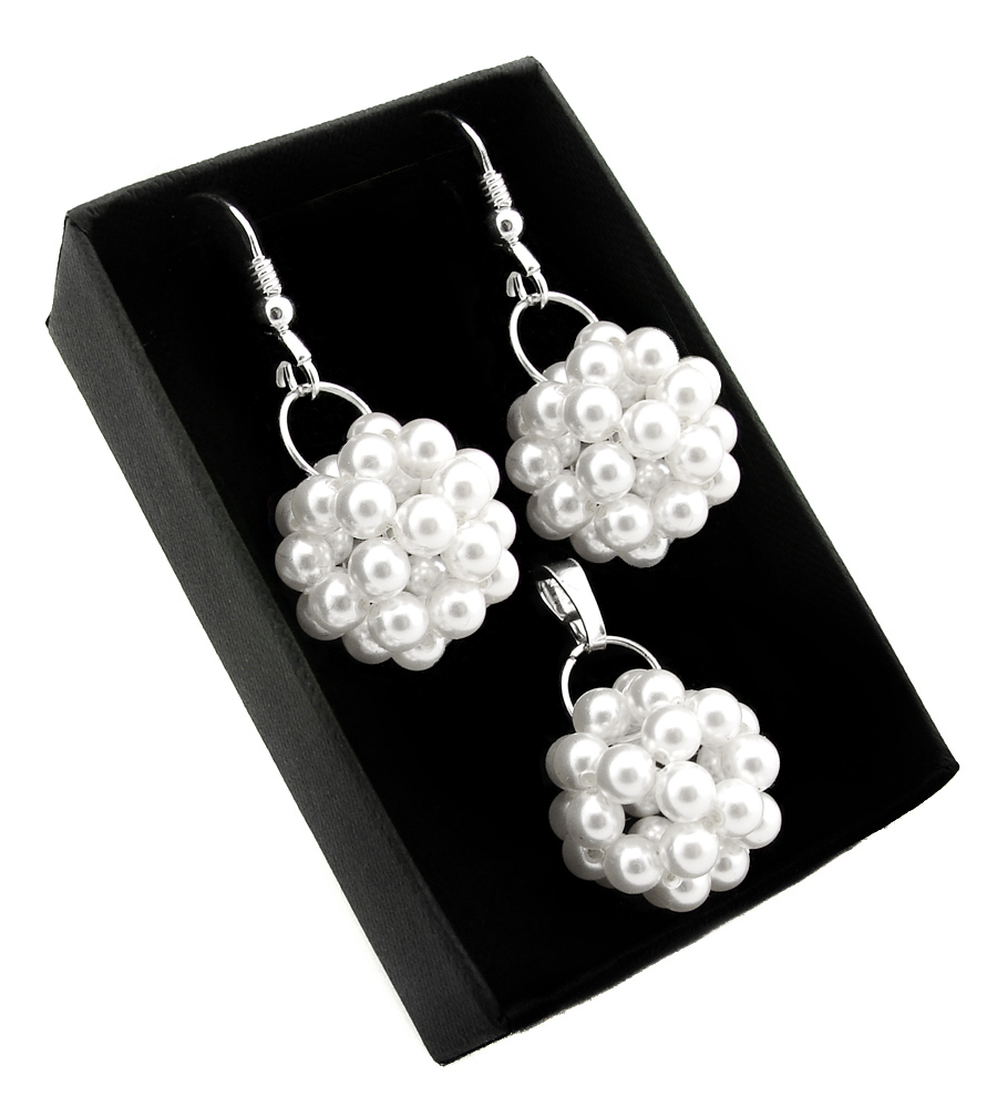 Svadobná sada ARSYLION z perál Swarovski White