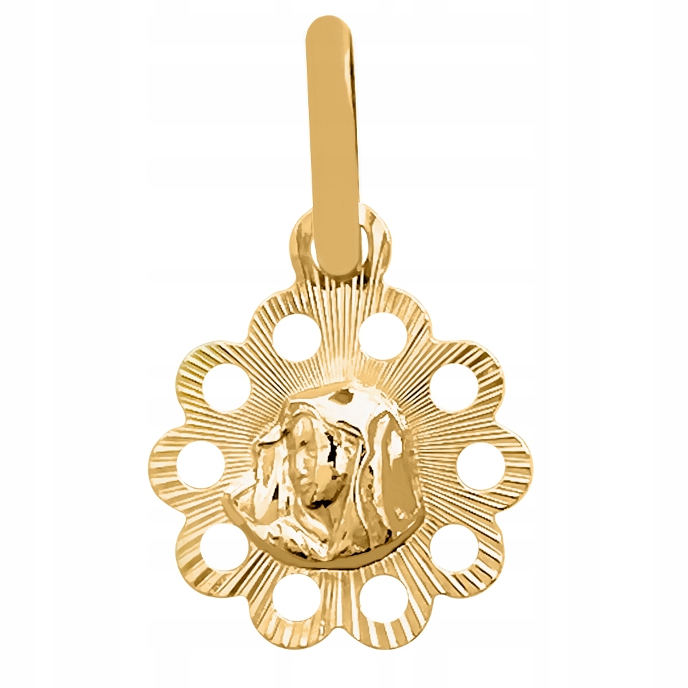 Openwork Diamond Medal Matka Božieho zlata 585