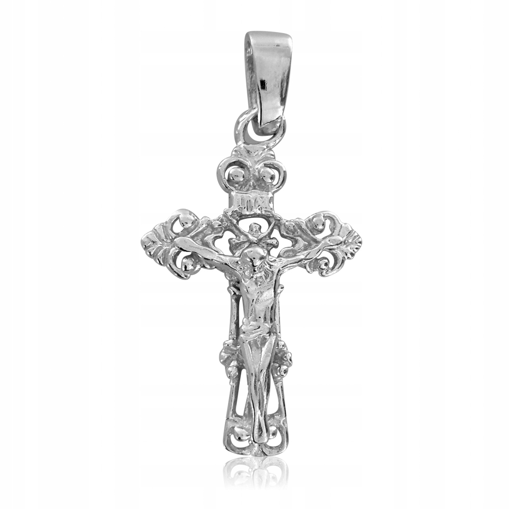 Openwork Cross s ukrižovaným Ježišom Silver 925