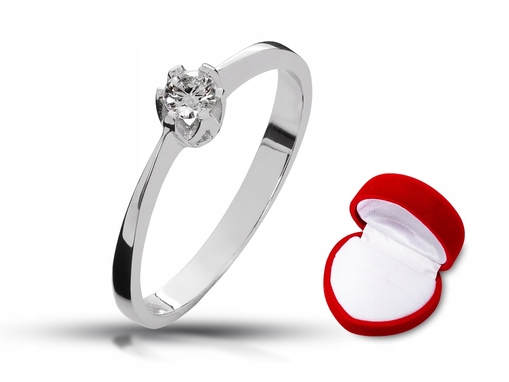 Abgold Diamond Ring s 0,12ct Classic Vs/H