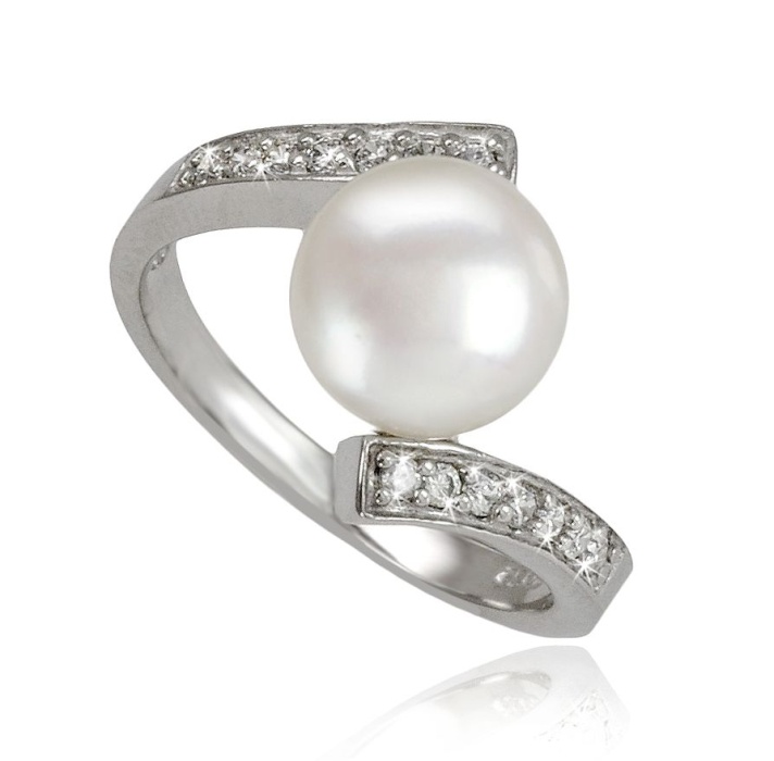 BIELA PERLA 9-9,5 MM - ELEGANTNÝ PRSTEN