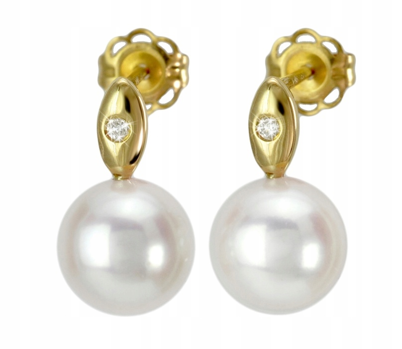 Akoya White Pearls 7,5 mm - elegantné náušnice