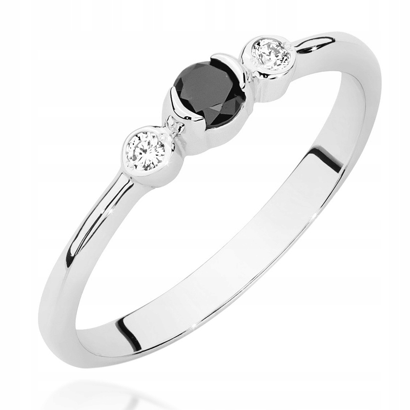 Prsteň bieleho zlata Pr. 585 + diamanty 0,18ct