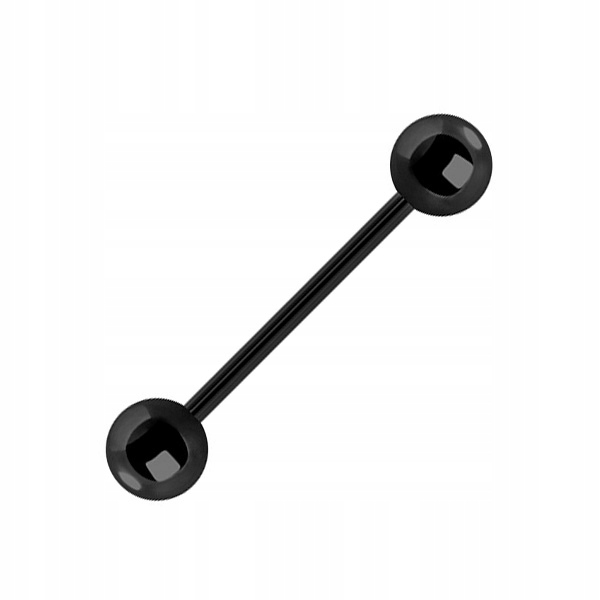 Činky BIOPLAST BLACK 1,6x14 guličiek, titán 5mm