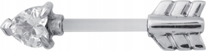 Činka BIOPLAST 1,6x14 na vsuvku SS616L ARROW WH