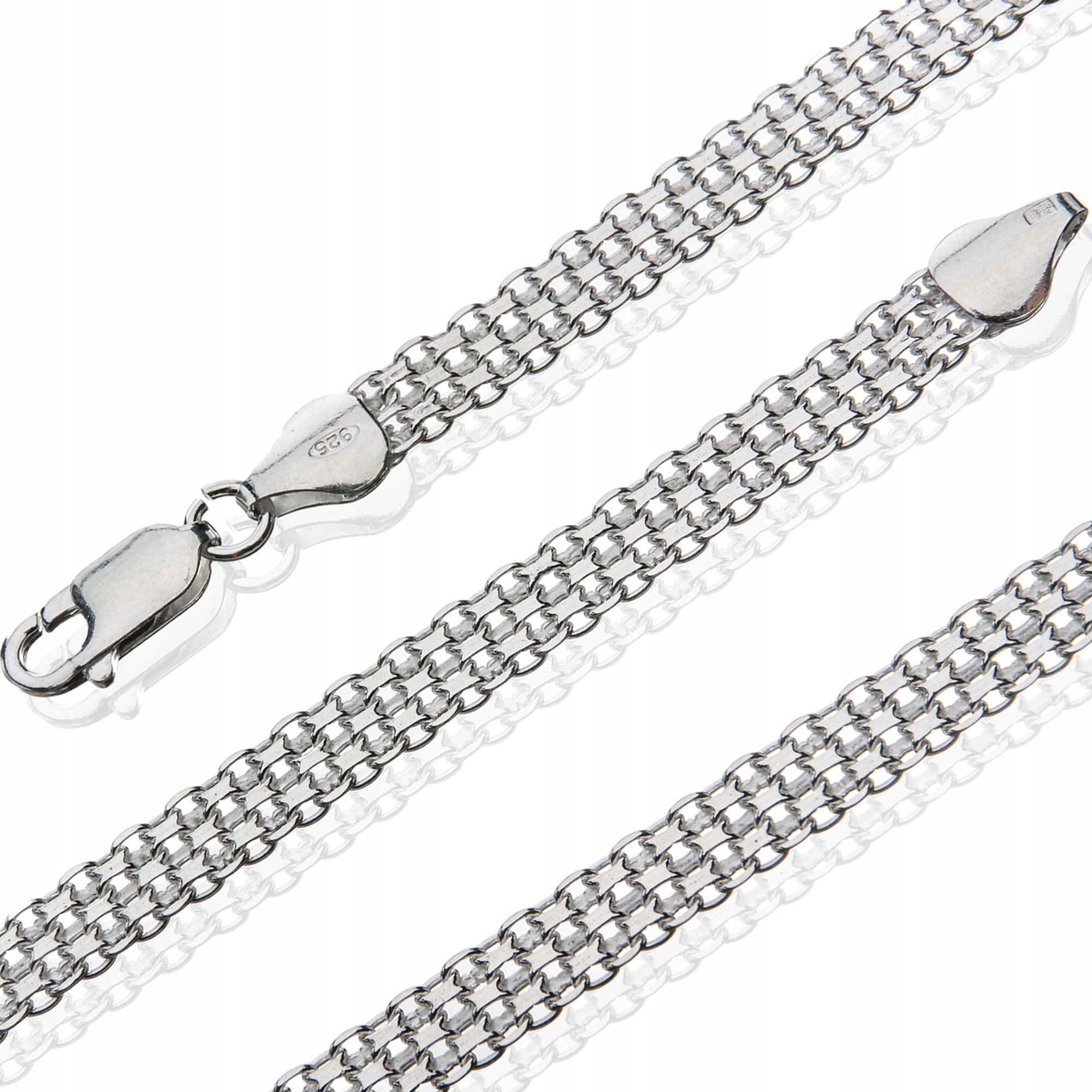 Bismark Chain Chain Pánske strieborné striebro 50