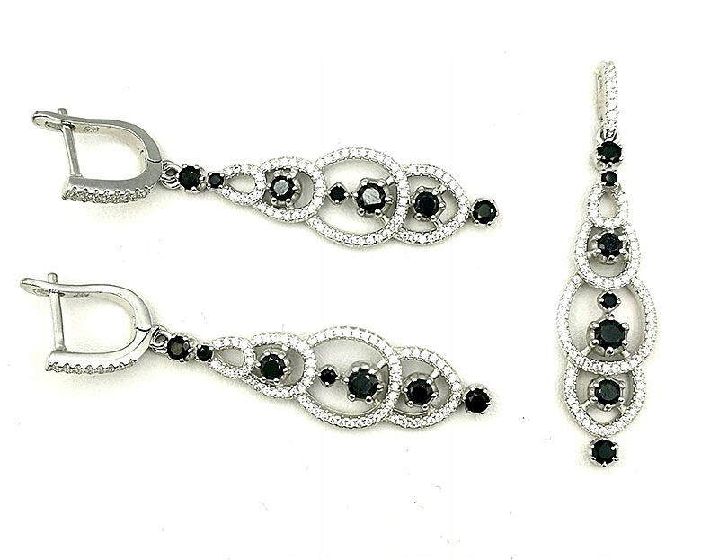 SVADOBNÁ BIŽUTÉRIA STERLING SILVER 925 NÁUŠNICE PRÍVESOK KS15