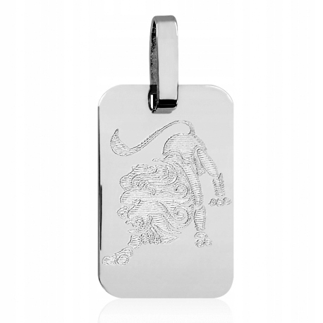Doska s gravírovaním zverokruhu Lion Silver 925