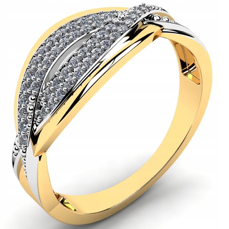 GLOSSY RING GOLD ENGAGEMENT DARČEK