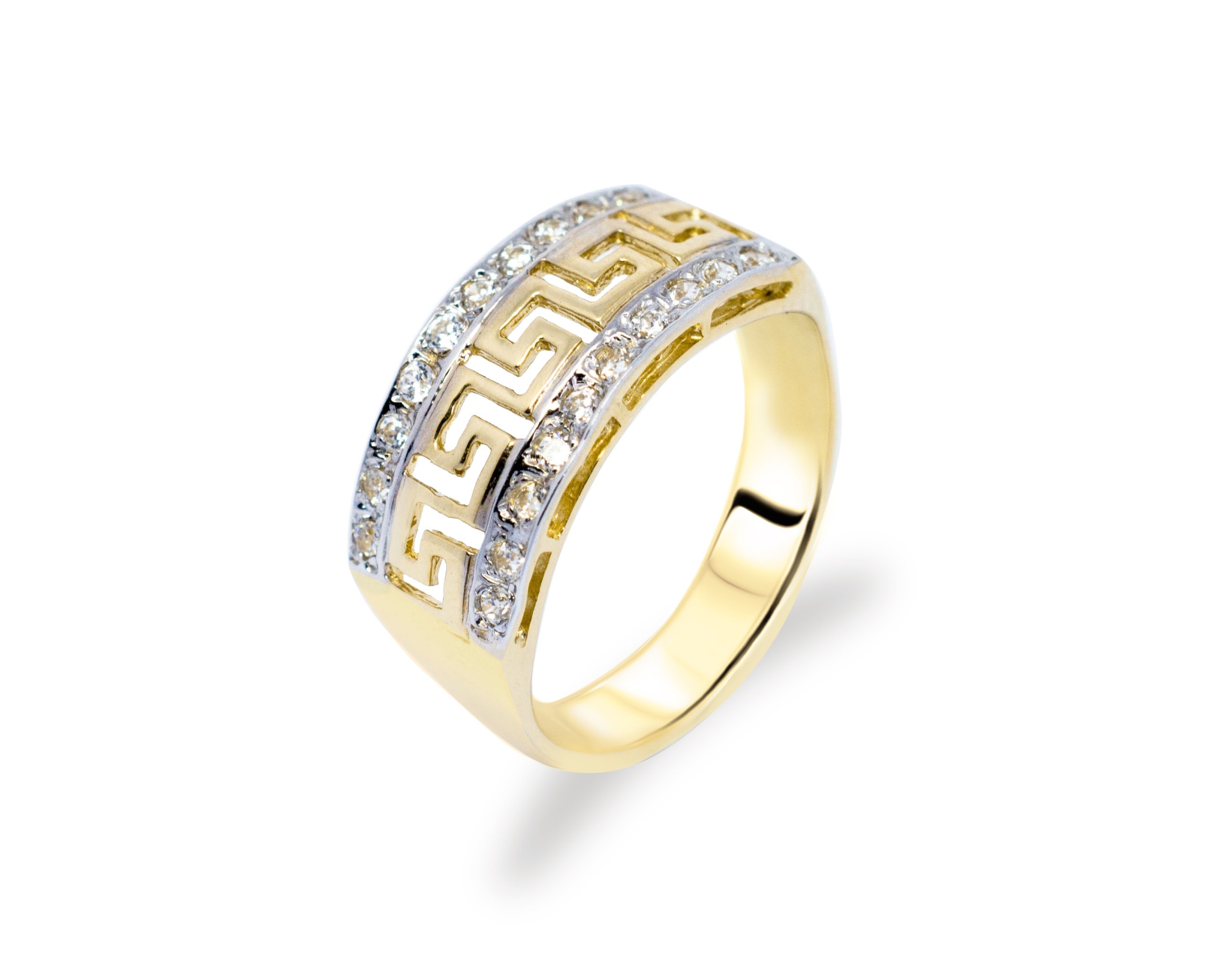 Rich Great Greek Ring Pattern Grearstones 585