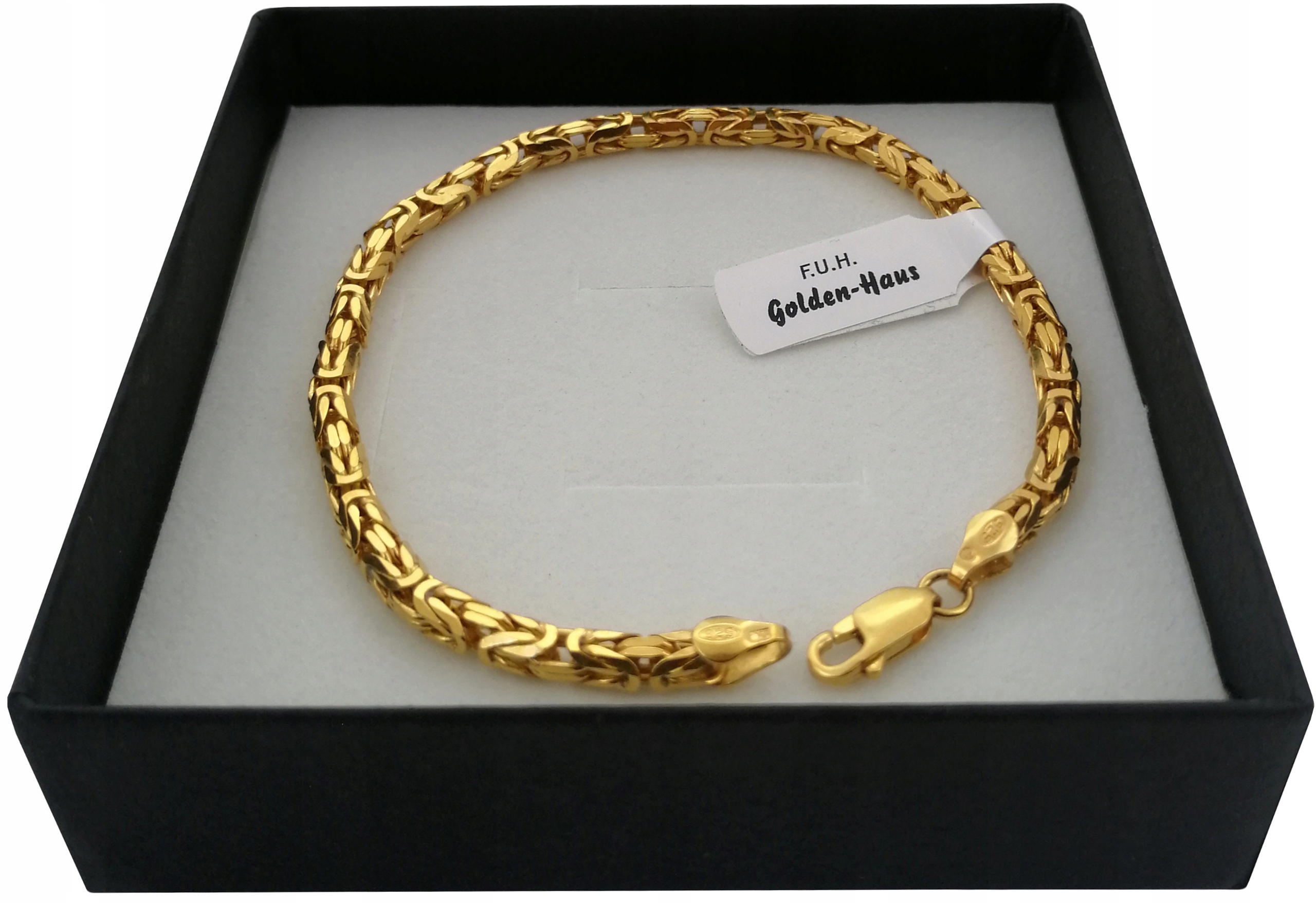 Náramok Royal Weave Silver+24k Gold 22 cm
