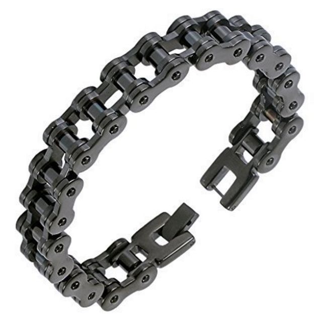 Náramok na bicykli na bicykli Čierny reťazec 13 mm