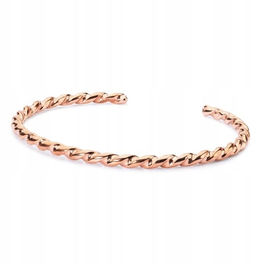 Trollbeads náramok, skrútený medený náramok, s
