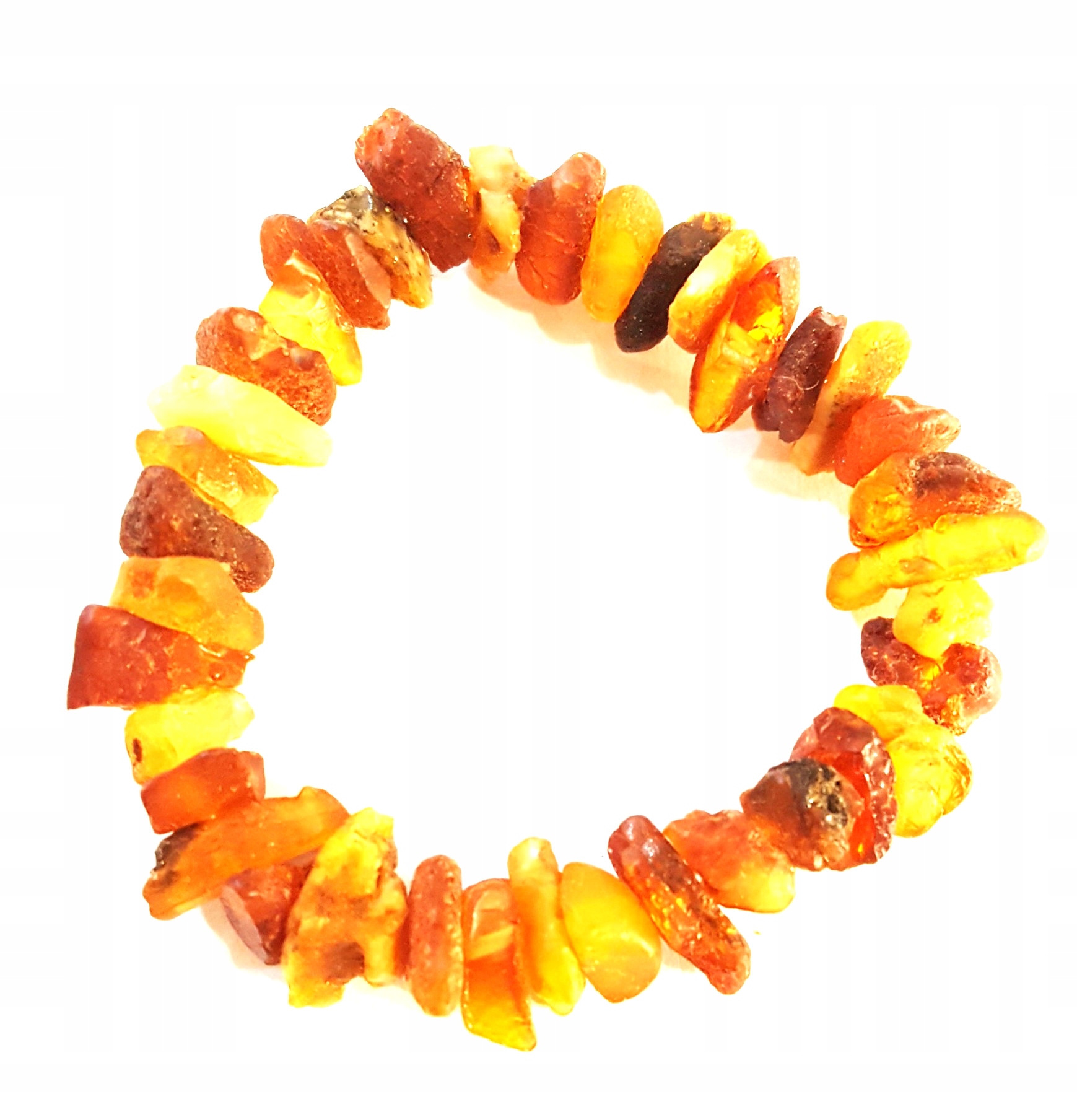 Náramok Amber Nieszlif. Niegregulárna farba.