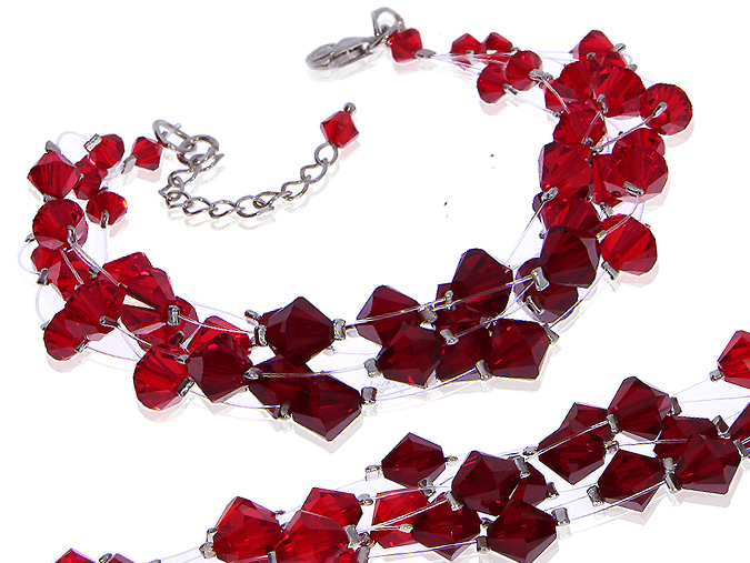 NÁRAMOK RED CRYSTALS LgSB565 od SWAROVSKI