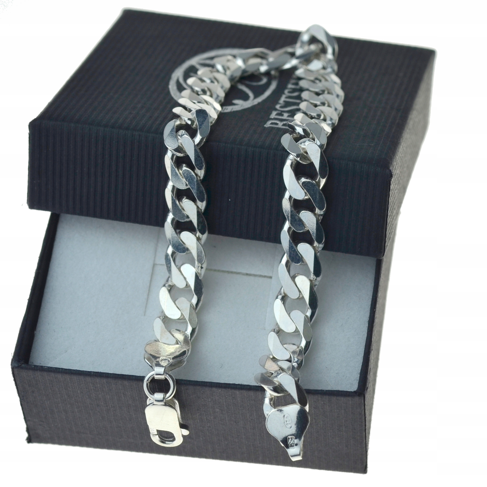 Náramok 8 mm opálením 22 cm striebro Pr. 925