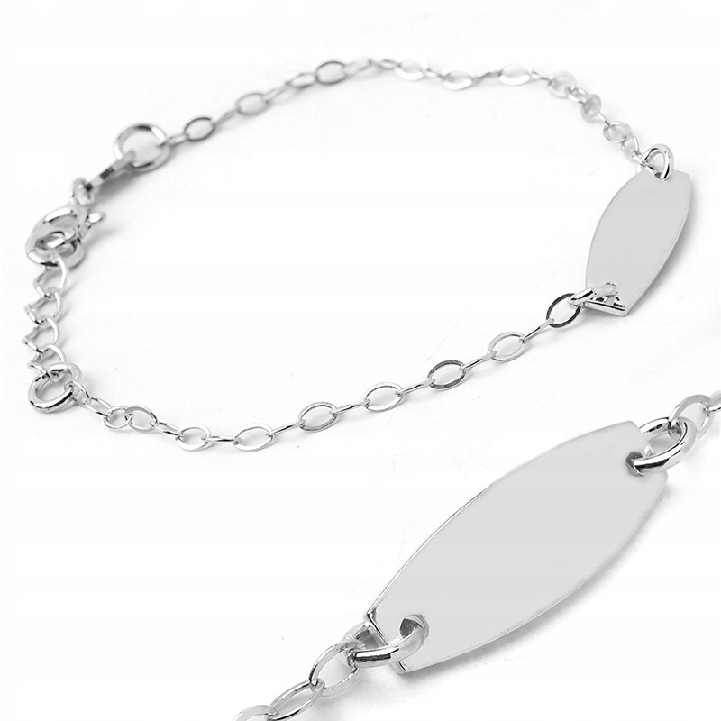 BRACELET SILVER Baptizmus KOMUNIKA gravírovanie ZDARMA