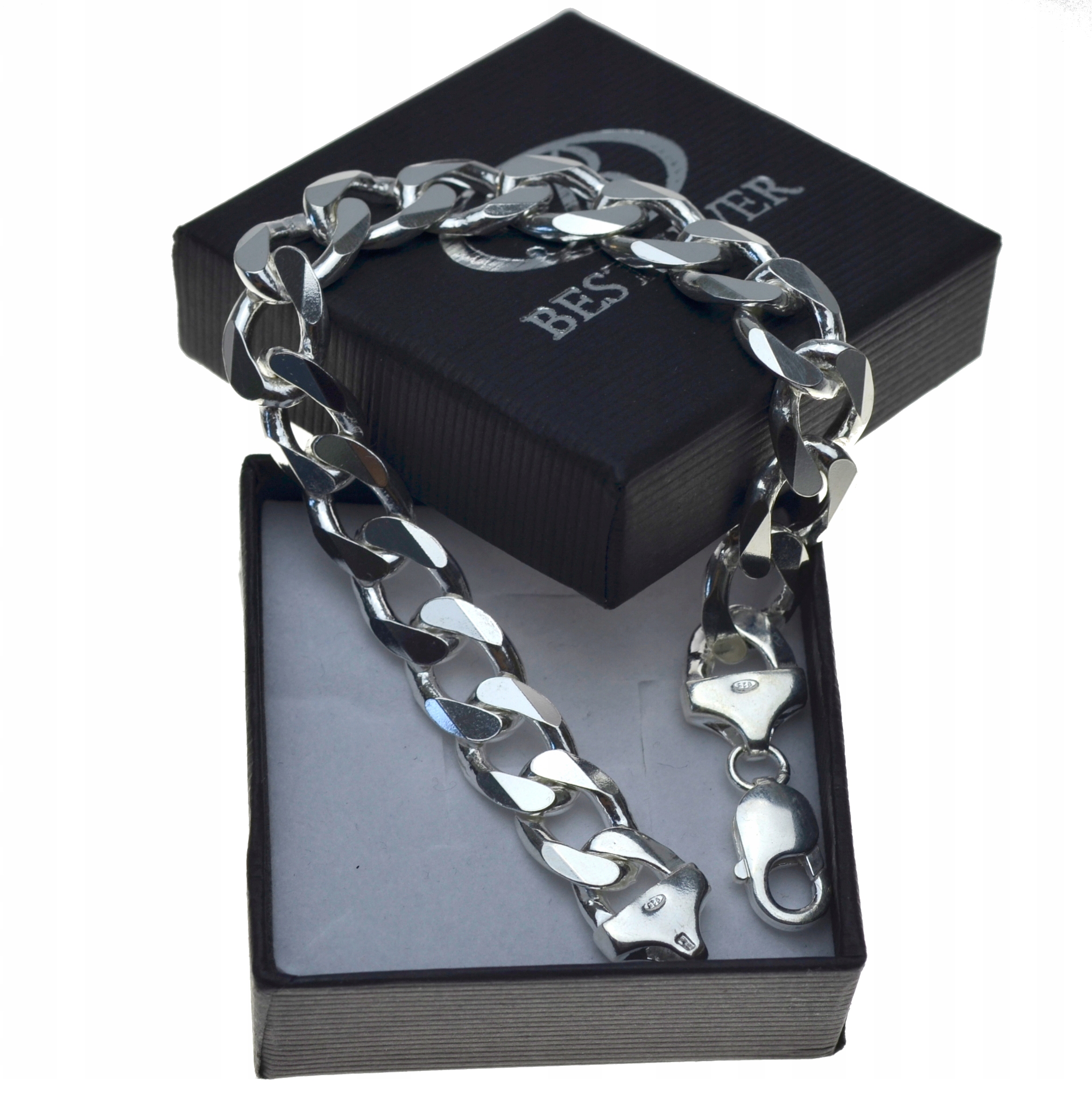 Strieborný náramok Pánsky stimulátor 22cm Silver 925