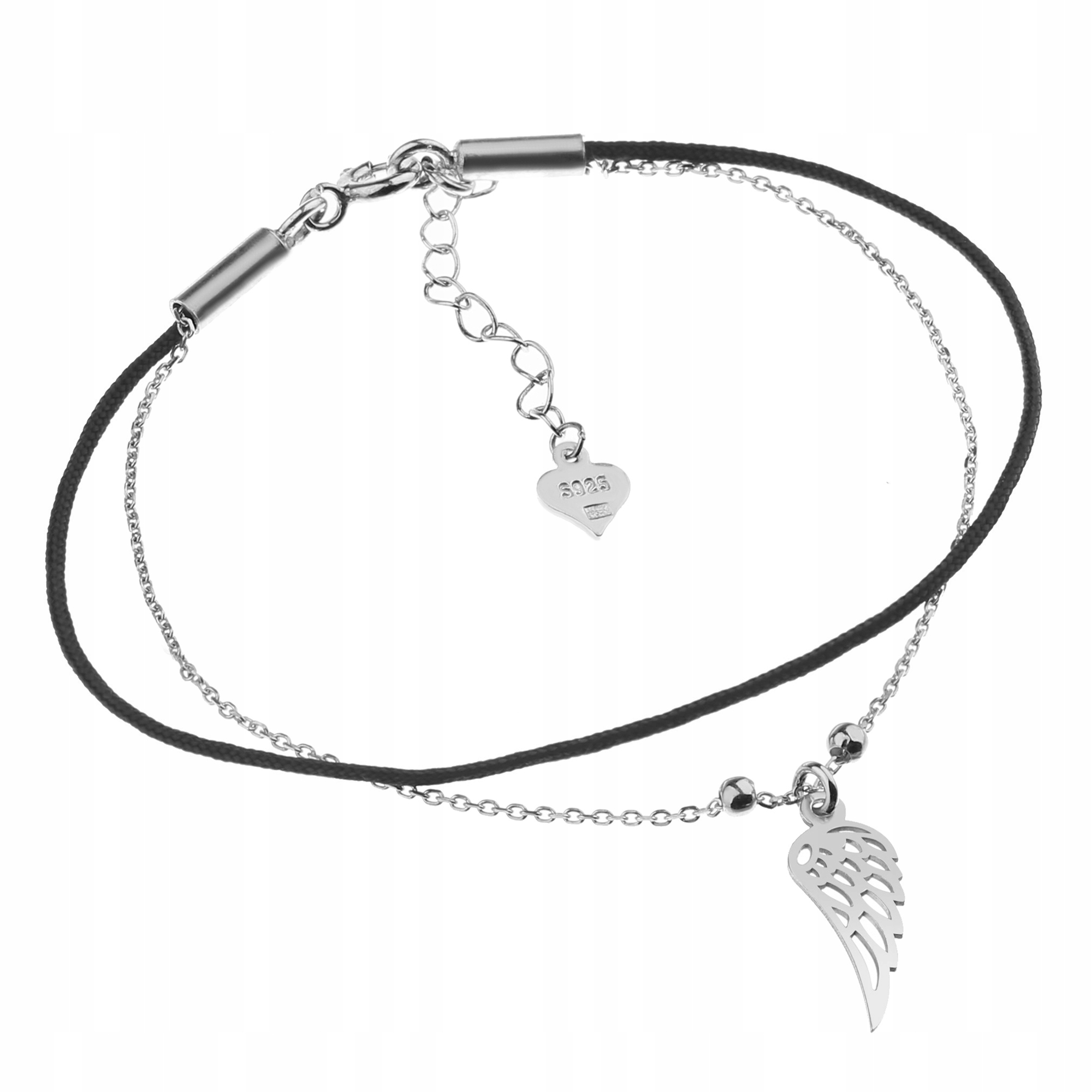 BRACELET SILVER WING NA STRINGOVEJ OSLAVE