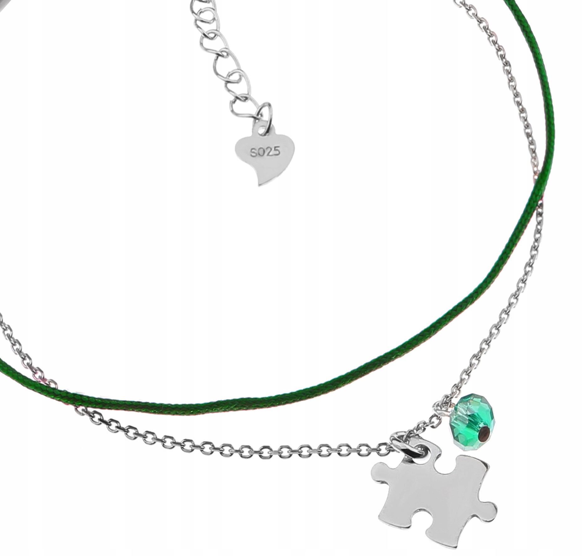 DIEVČANSKÝ LANOVÝ NÁRAMOK PUZZEL Ag925