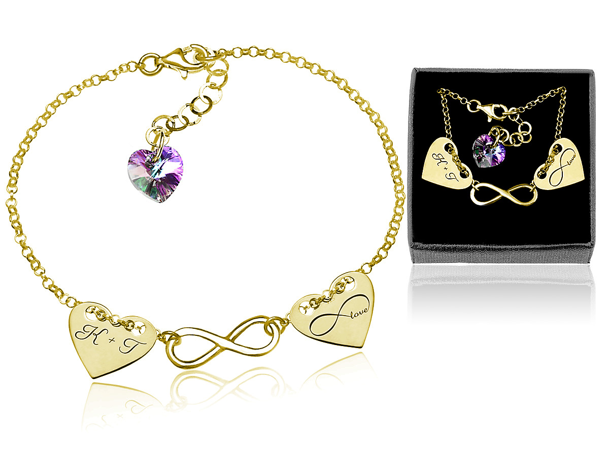NÁRAMOK S KR. SWAROVSKI ZLATÉ GRAVÍROVANIE