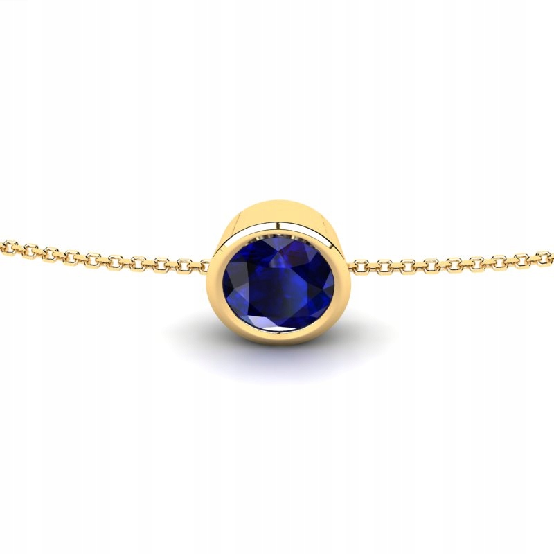 ZLATÝ NÁRAMOK GLITTER OČI S SAPPHIRE