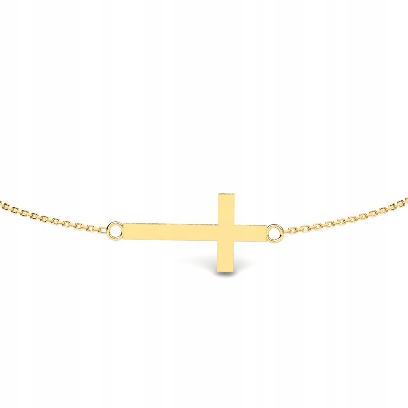 ZLATÝ NÁRAMOK GLOSSY COMMUNION CROSS
