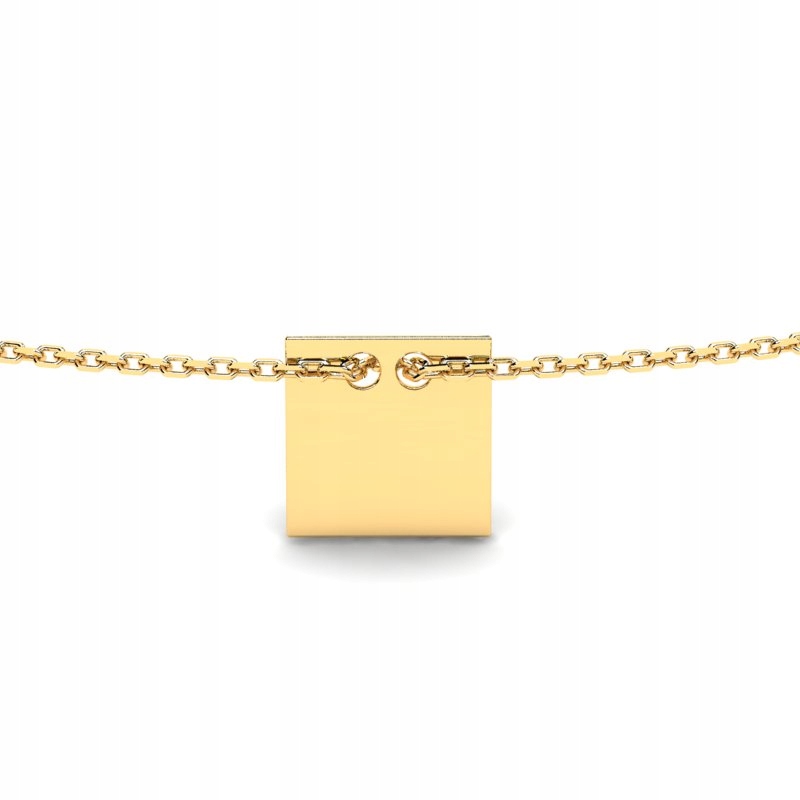 ZLATÝ NÁRAMOK GLOSSY SQUARE gravírovanie