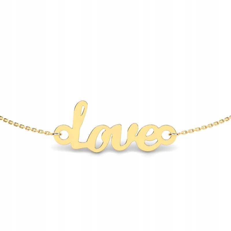 ZLATÝ NÁRAMOK GLOSSY MESSAGE LOVE 14KR
