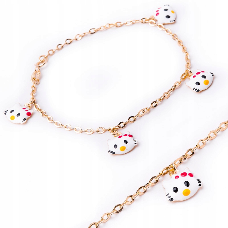 ZLATÝ KITTY HELLO KITTY NÁRAMOK PRE Baptizmus 24