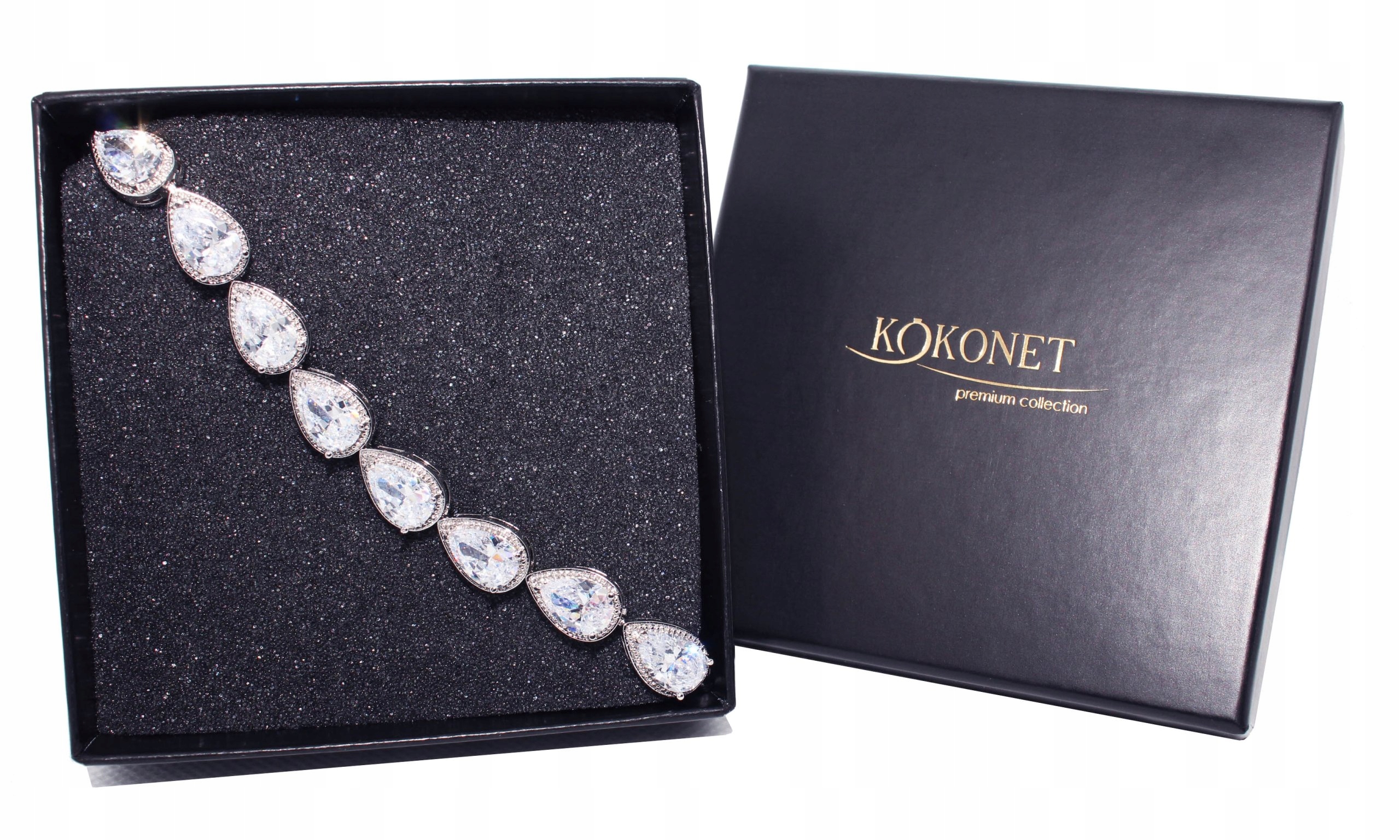 Svadobný NÁRAMOK AAA so zirkónmi SWAROVSKI 925 CUDO