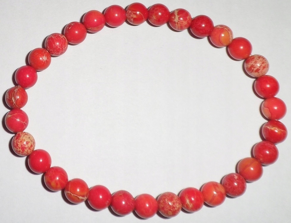 Kamenný náramok Jaspis Imperial Bead 6 mm