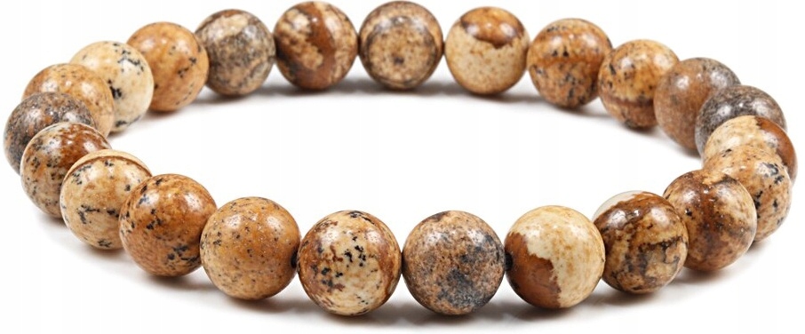Kamenný náramok Jaspis guľôčky 8 mm gule