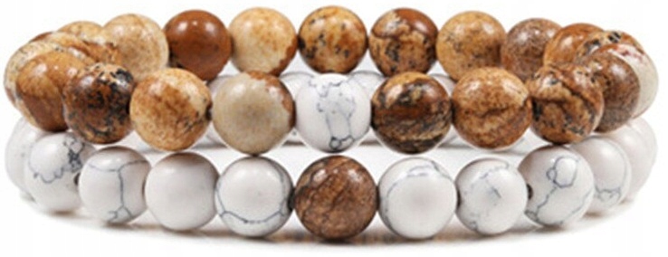Tyrkysové kamenné náramky jasper korálky 8 mm