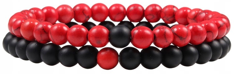 Onyx kamenné náramky Turkus korálky 6 mm