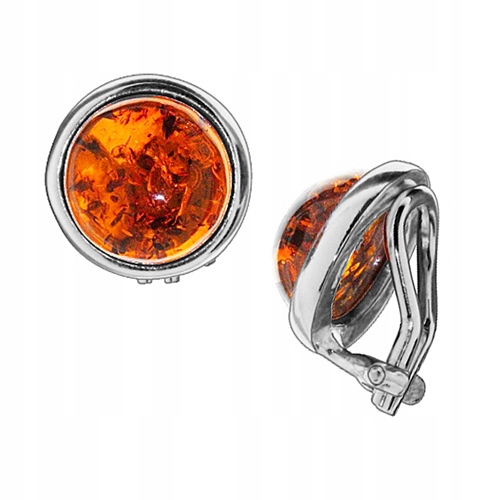 AMBER CLIPS guličky s jantárom 100% SILVER