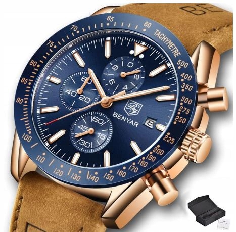 Pánské hodinky - Benyar Luxury Men's Watch Benyar + Box