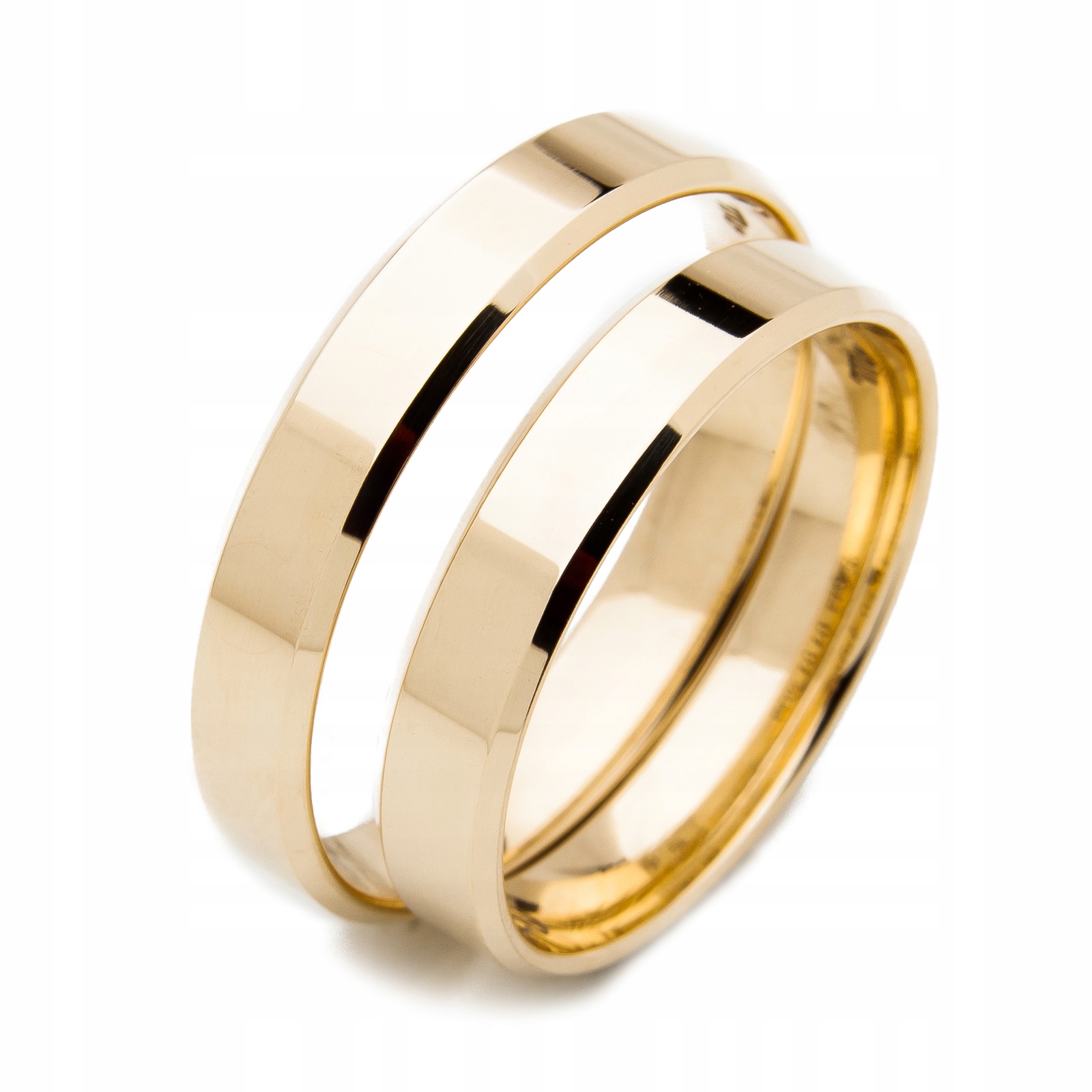 Bezšvové svadobné obrúčky s 5mm skosením 333
