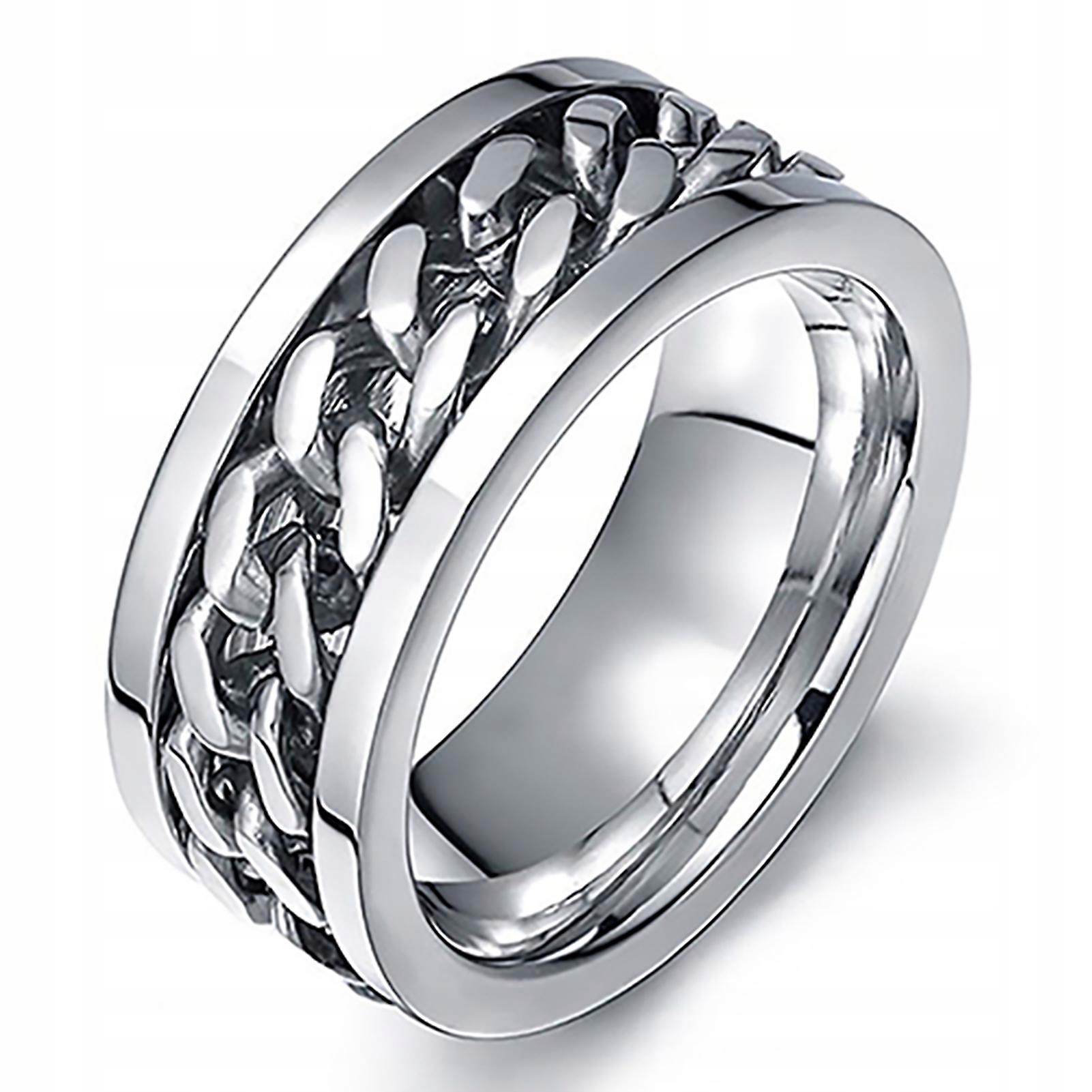Biela 6-Punk Muži Ženy Unisex Steel Stainless Steel La