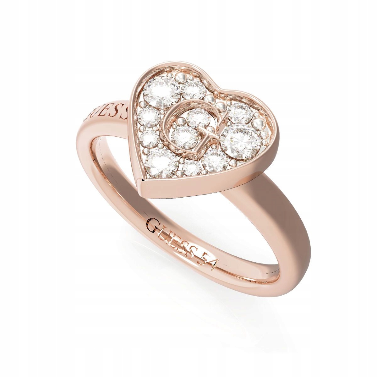 Prsteň Guess so srdiečkom UBR79030-52
