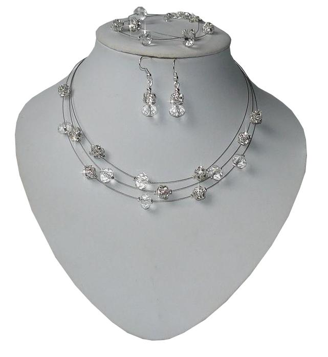 Krištáľové svadobné šperky Swarovski drahokamy
