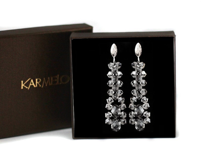 Kryštály náušníc zo svadobných šperkov od Swarovski KR11