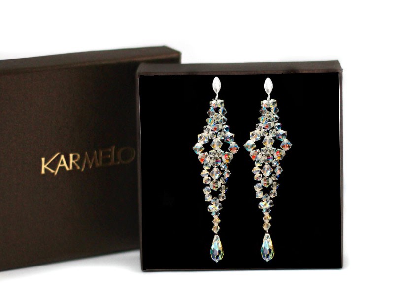 Kryštály šperkov z náušníc Swarovski 10cmAB KR50