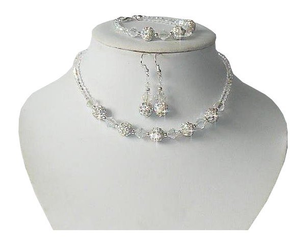 Svadobné šperky shamballa kryštály AB Wedding